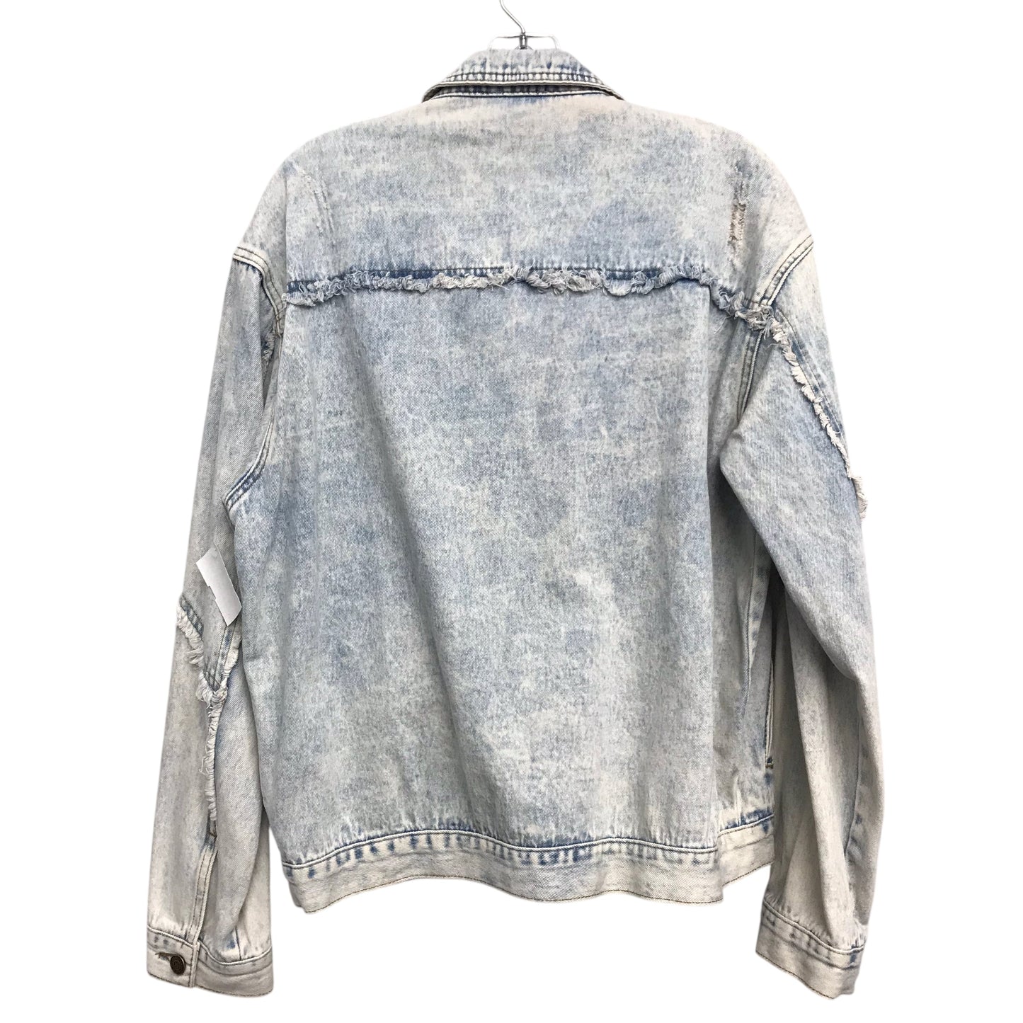 Jacket Denim By Aaron & Amber In Blue Denim, Size:L