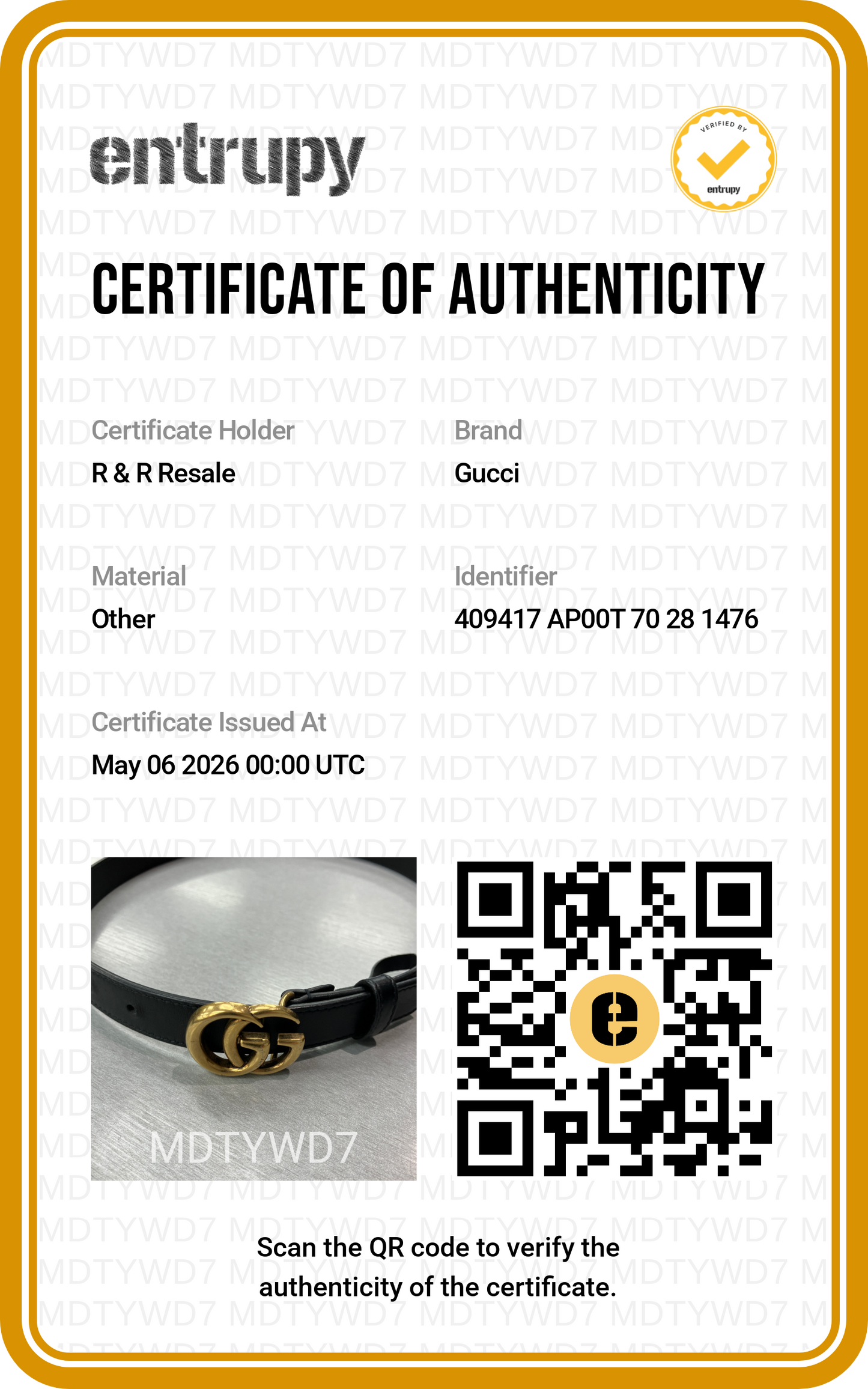 Belt Luxury Designer By Gucci