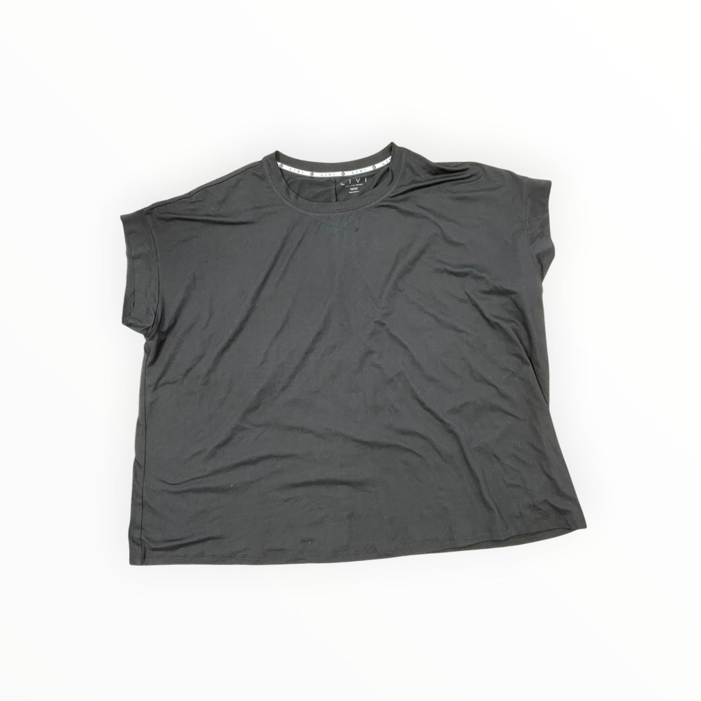 Top Ss Basic By Livi Active In Black, Size:2X