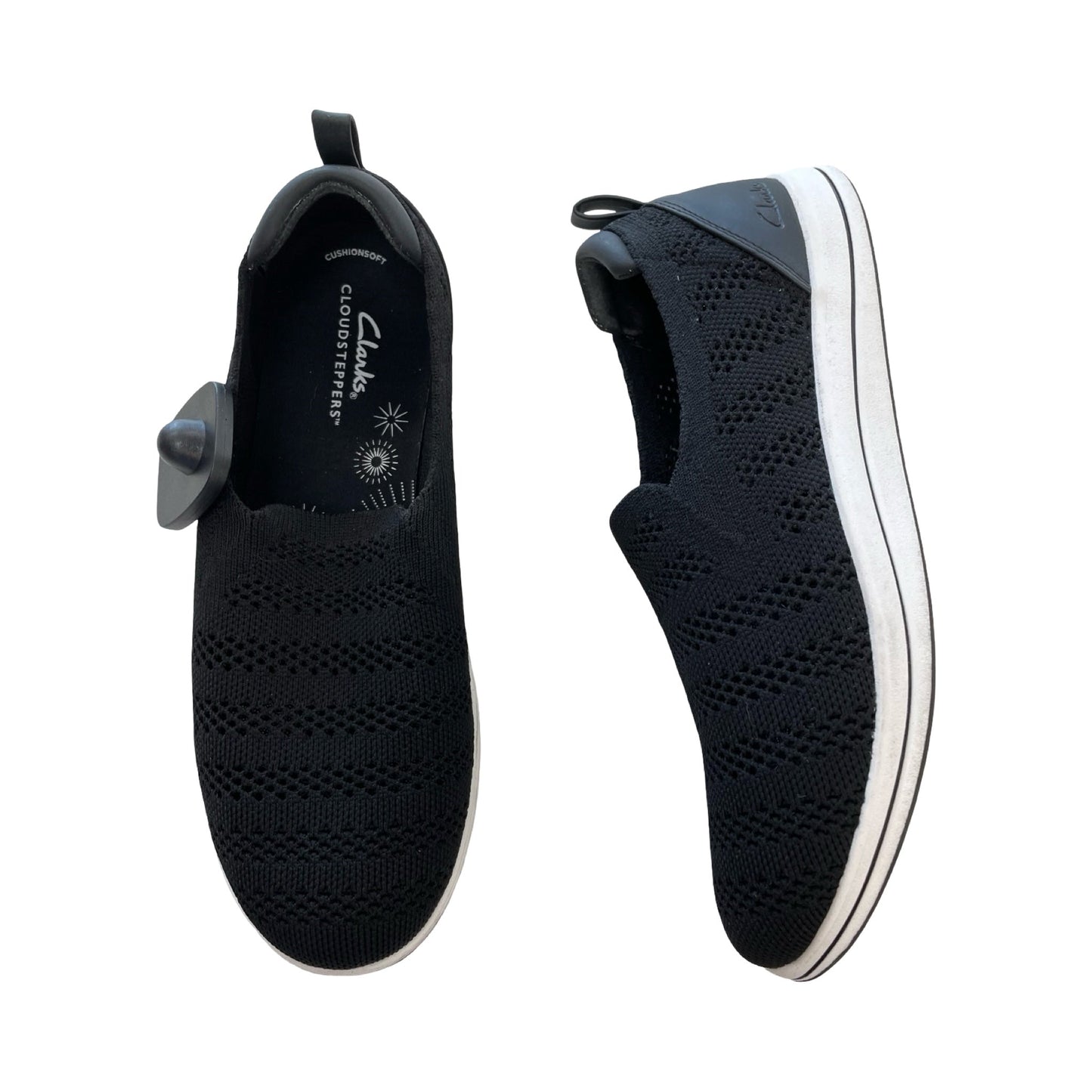 Shoes Athletic By Clarks In Black, Size:8