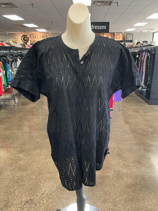 Top Ss By J. Crew In Black, Size:M