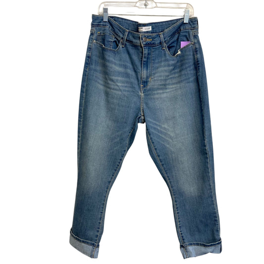 Capris By Levis In Blue Denim, Size:16