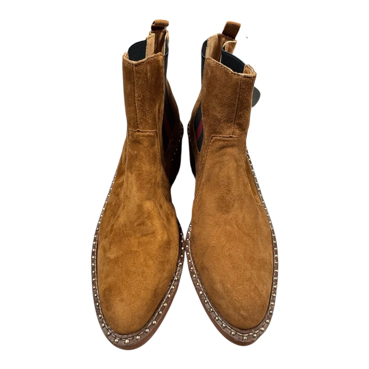 Boots Ankle Heels By Cmc In Brown, Size:8