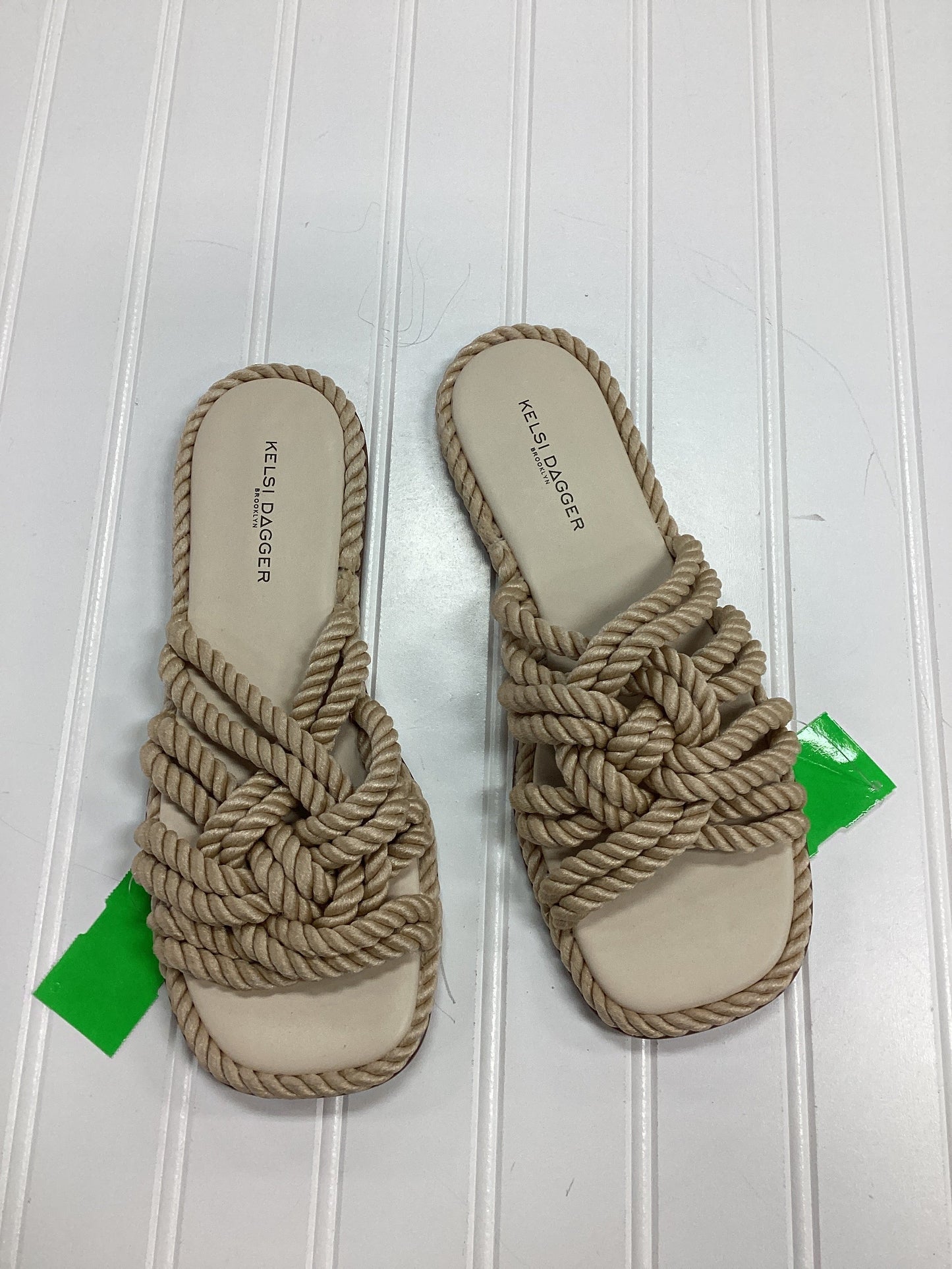 Sandals Flats By Kelsi Dagger In Cream, Size:8