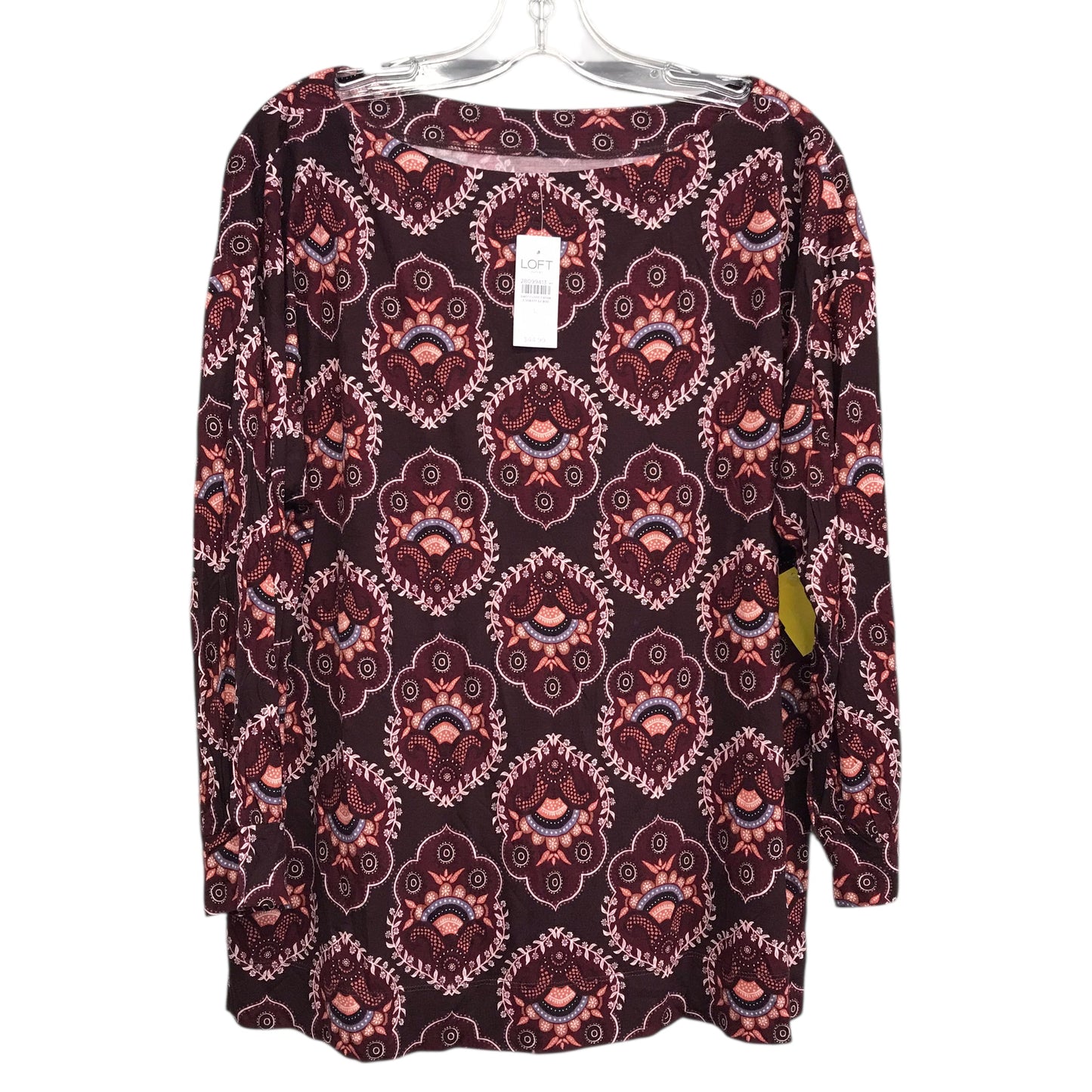 Top Ls By Loft In Paisley Print, Size:L