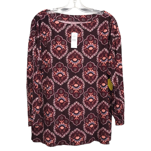 Top Ls By Loft In Paisley Print, Size:L