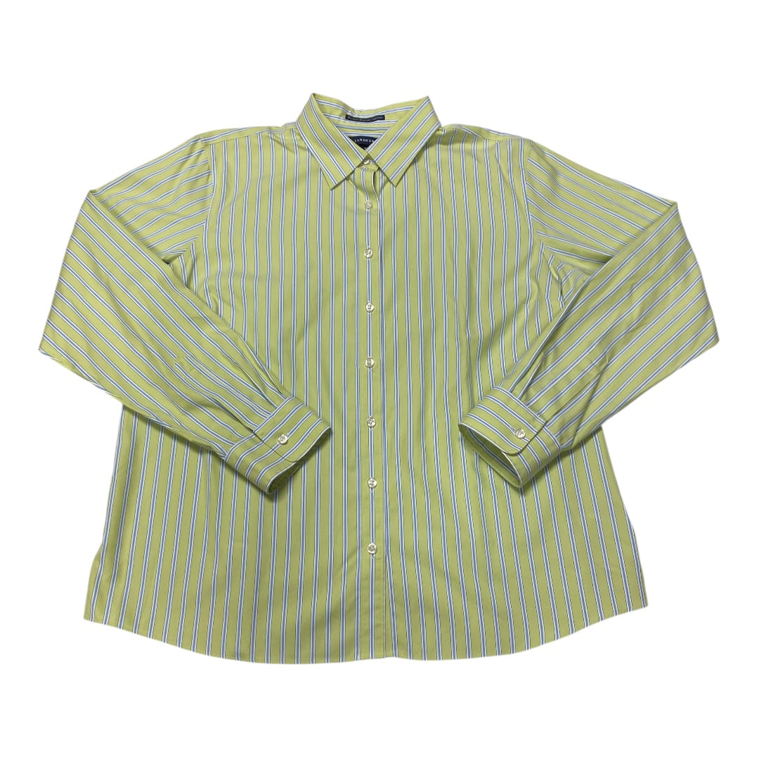 Top Ls By Lands End In Green, Size:18