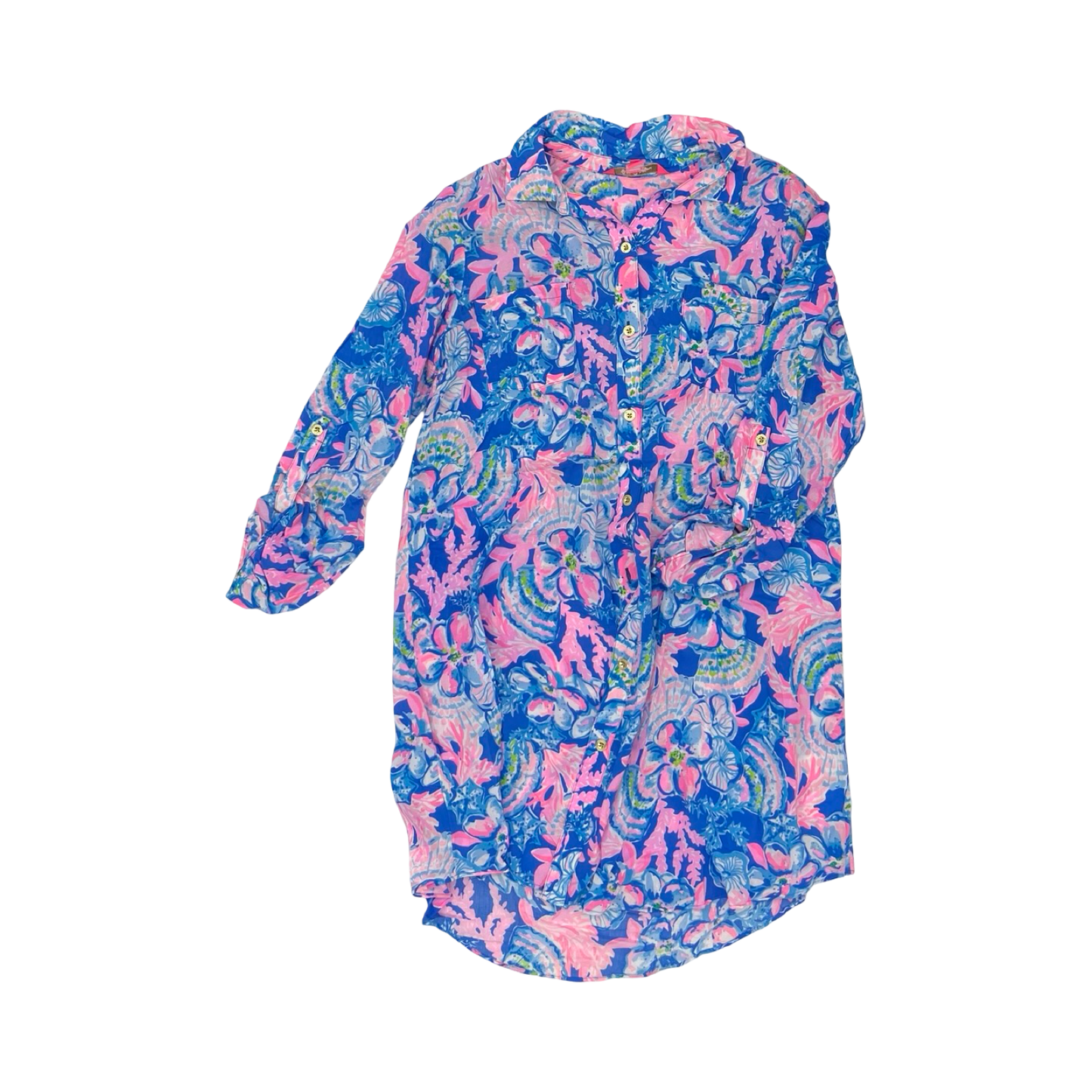 Dress Designer By Lilly Pulitzer In Blue & Pink, Size:Xs