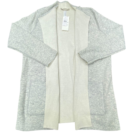 Sweater Cardigan By Loft In Grey, Size:L