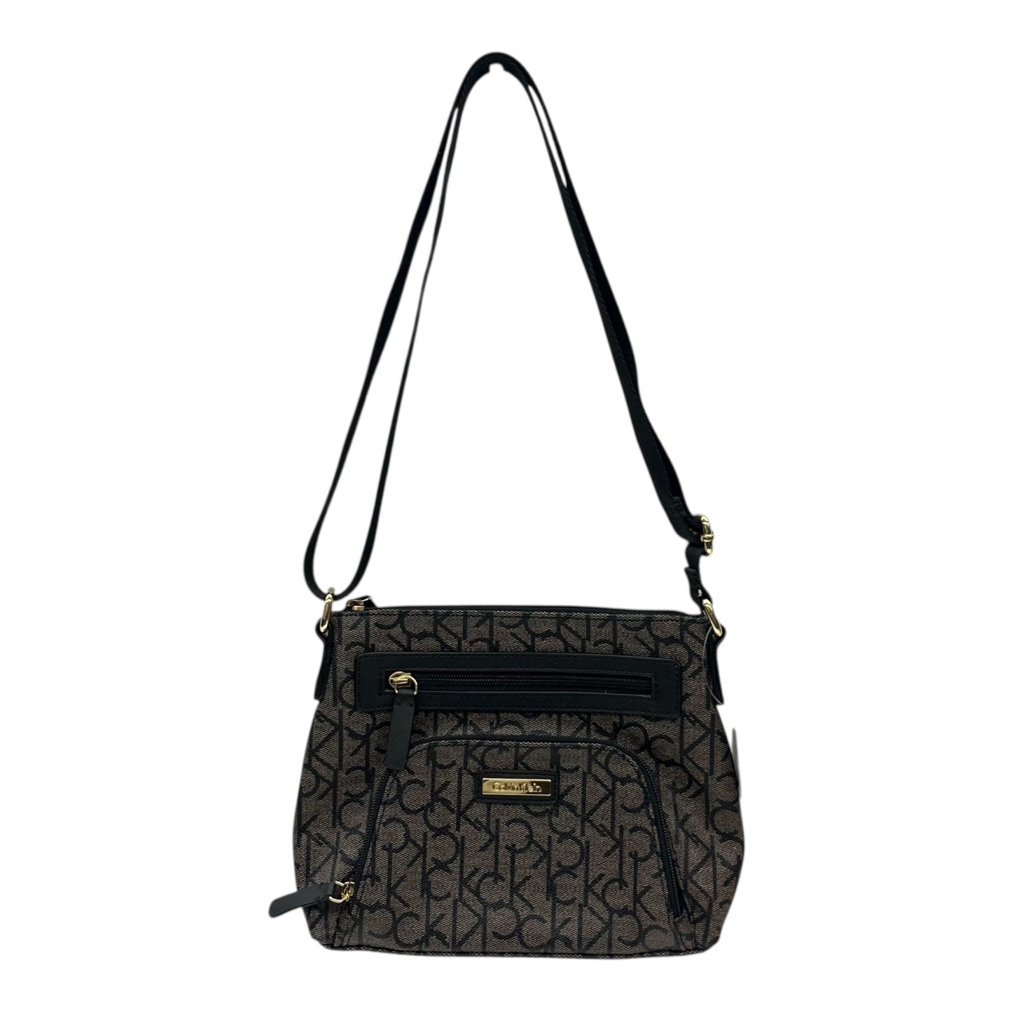 Crossbody By Calvin Klein In Brown, Size:Medium