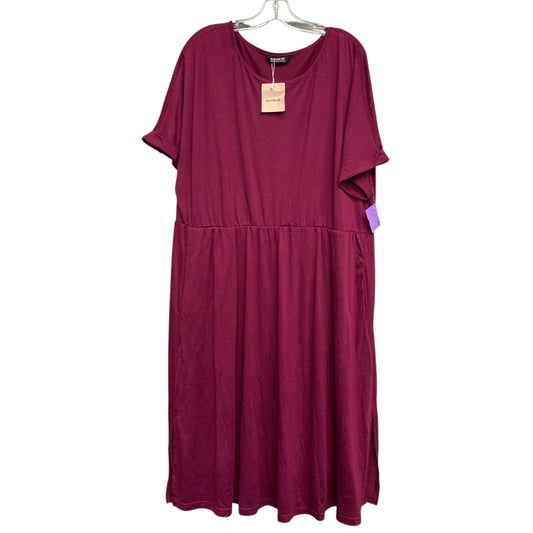 Dress Casual Maxi By Bloomchic In Magenta, Size:3X