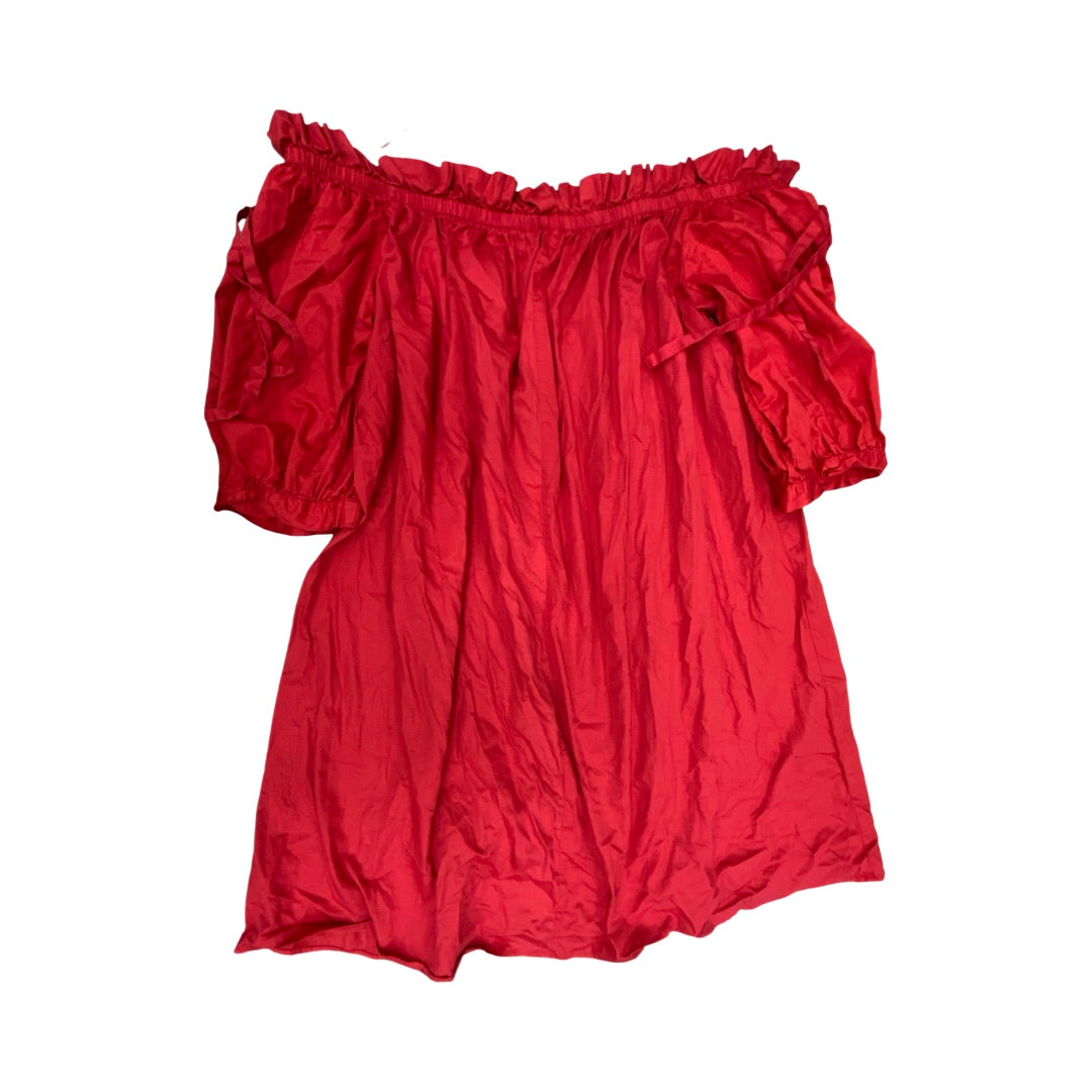 Dress Casual Midi By Eloquii In Red, Size:24