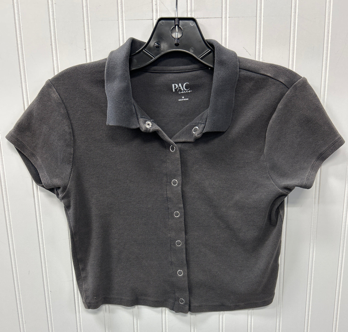 Blouse Ss By Cmc In Grey, Size:M
