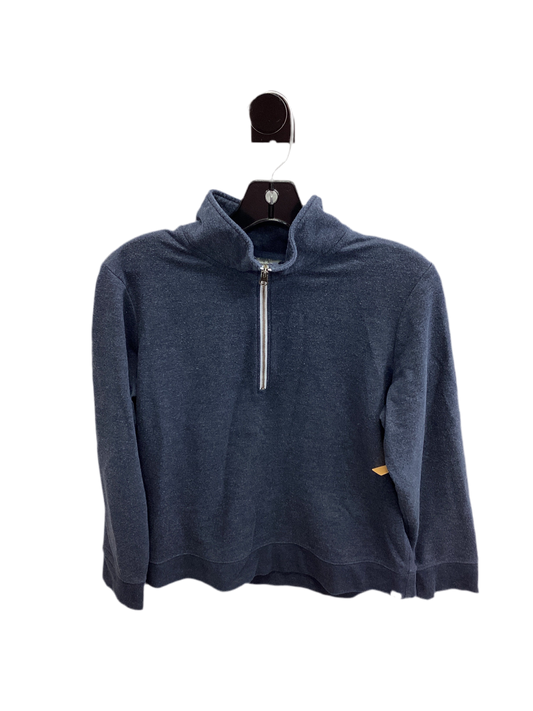 Athletic Jacket By Eddie Bauer In Navy, Size:M