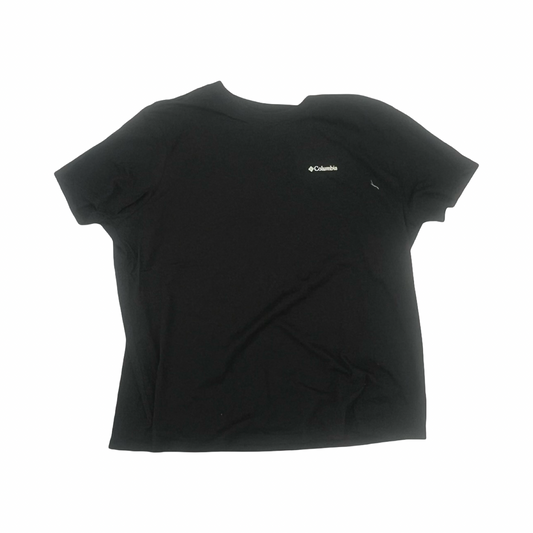 Athletic Top Ss By Columbia In Black, Size:Xxl