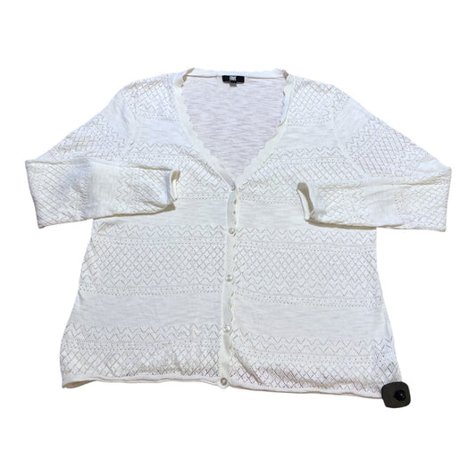 Sweater Cardigan Designer By Frye In Cream, Size:Xl