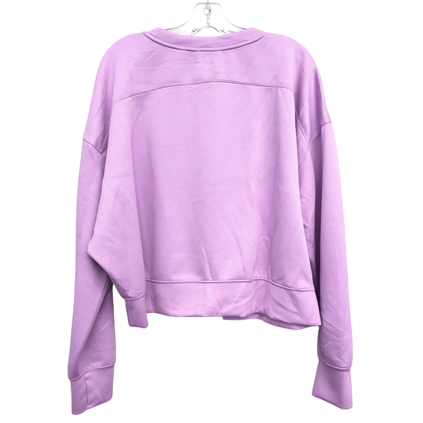 Athletic Top Ls Crewneck By Danskin In Purple, Size:Xl