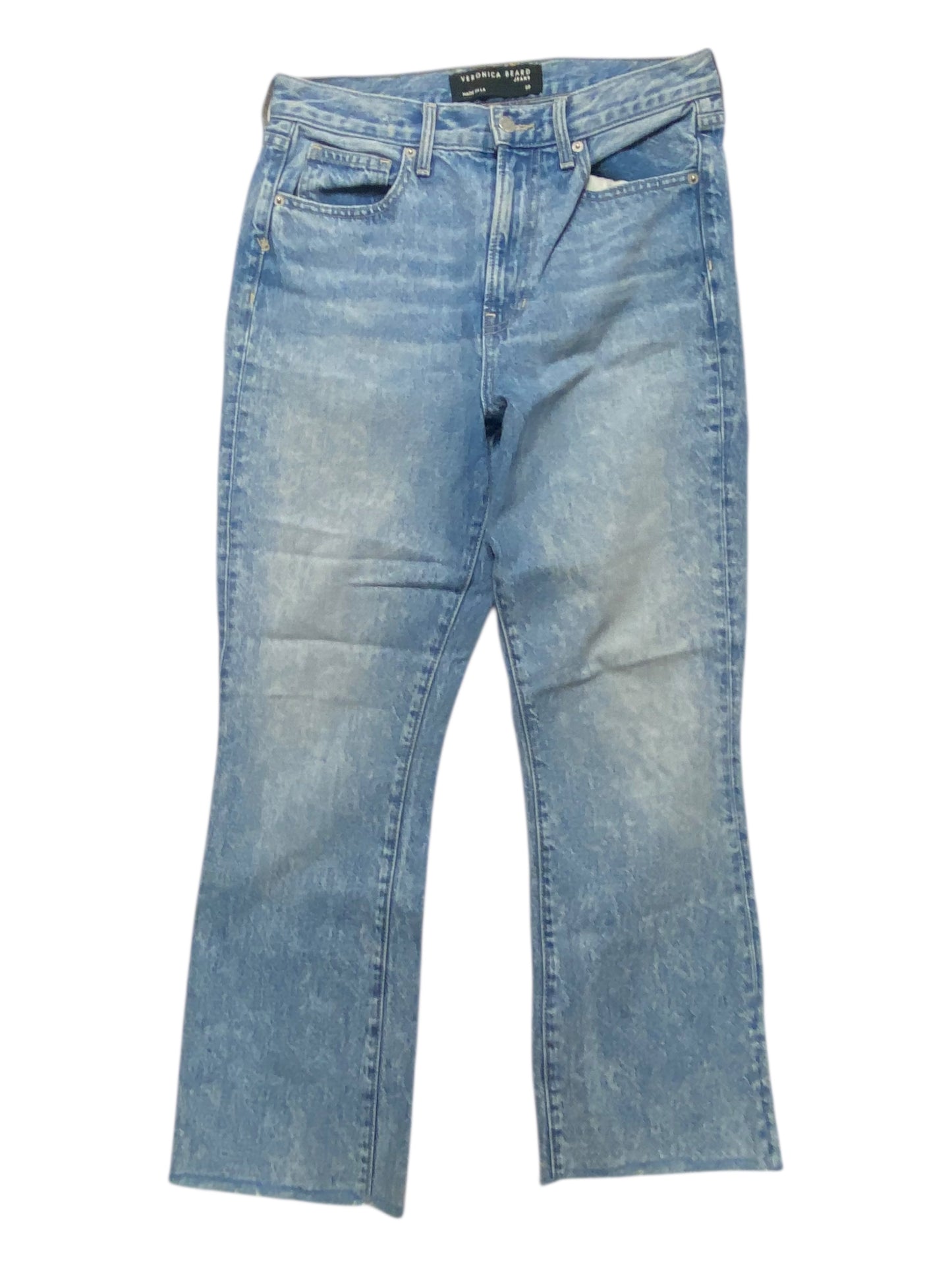 Jeans Straight By Veronica Beard In Blue Denim, Size:6