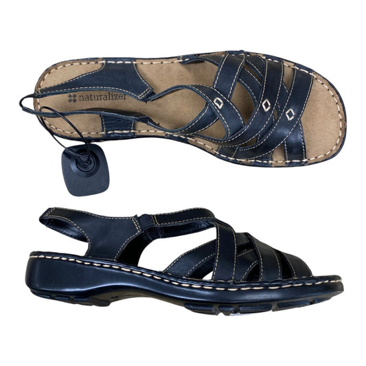 Sandals Flats By Naturalizer In Black & Brown, Size:8.5