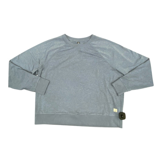 Athletic Top Ls Crewneck By Vuori In Blue, Size:M