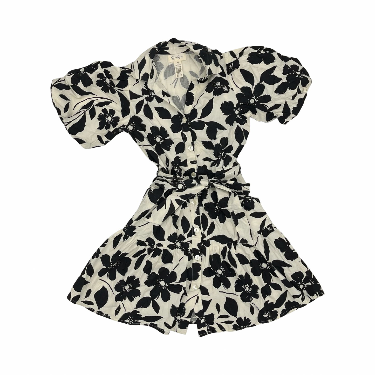 Dress Party Short By Jessica Simpson In Black & Cream, Size:Xs
