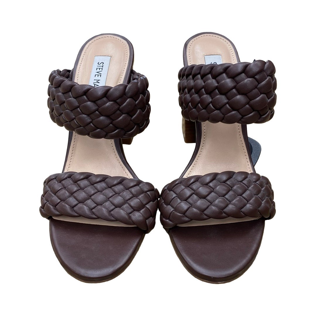 Shoes Heels Block By Steve Madden In Brown, Size:7