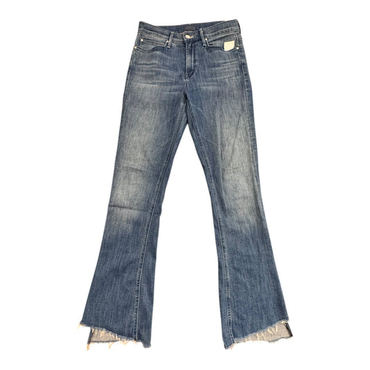 Jeans Flared By Mother In Blue Denim, Size:4