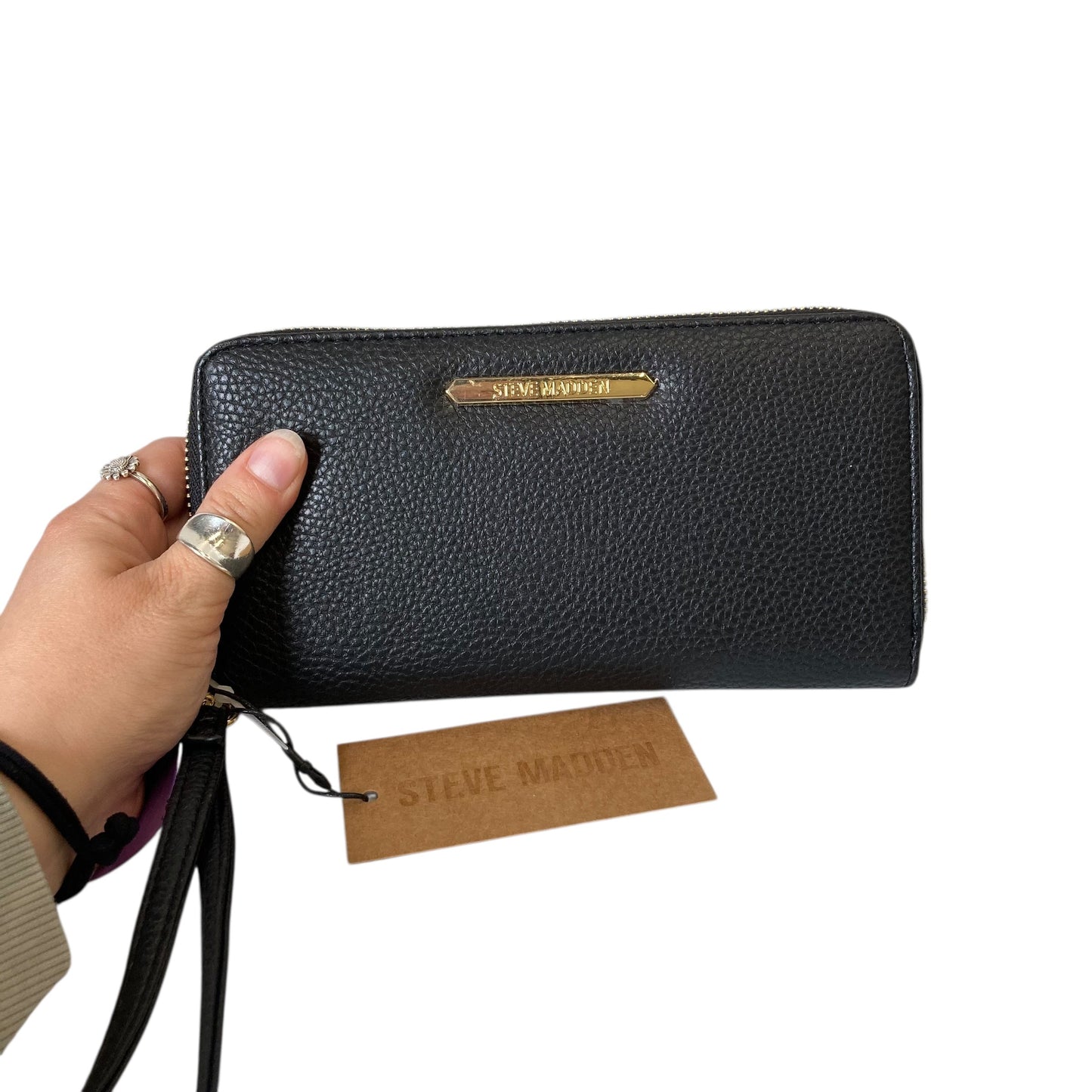 Wallet By Steve Madden In Black, Size:Large