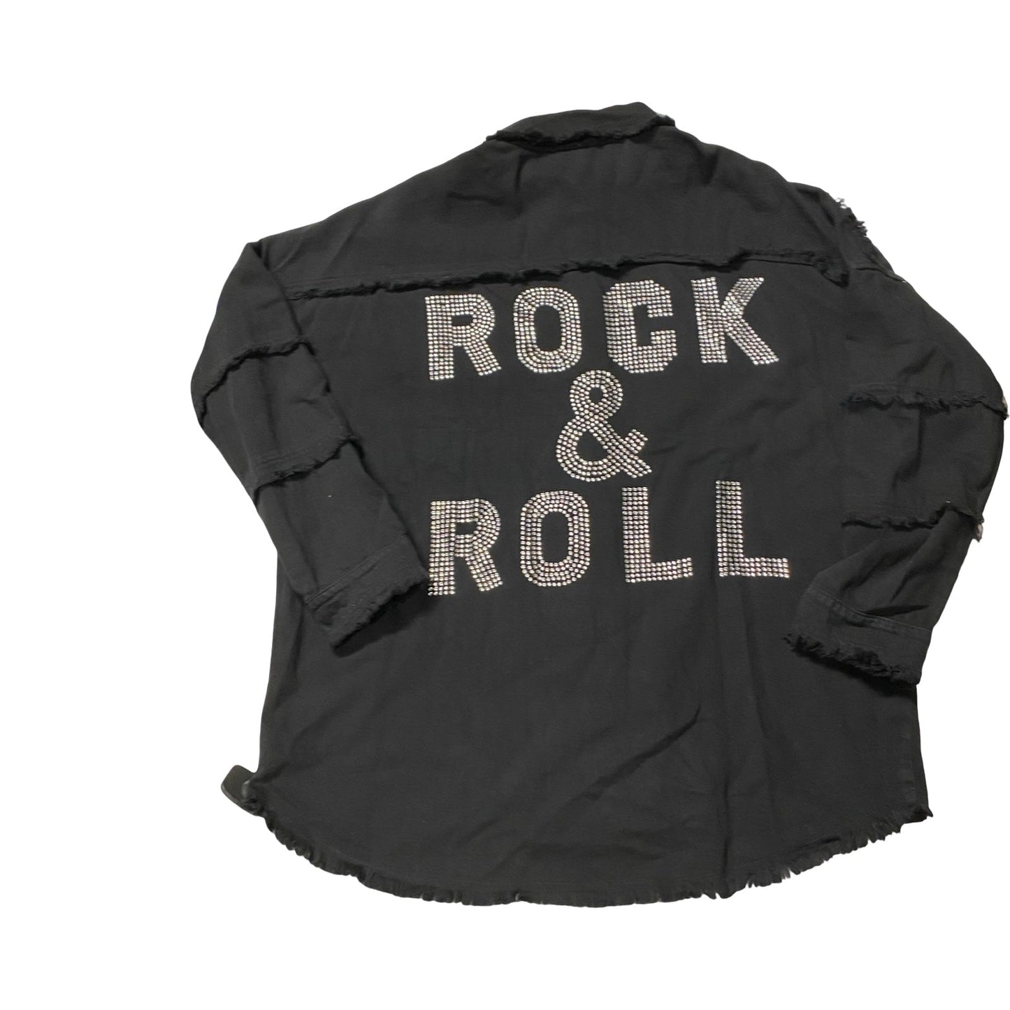Jacket Shirt By Elan In Black, Size:S