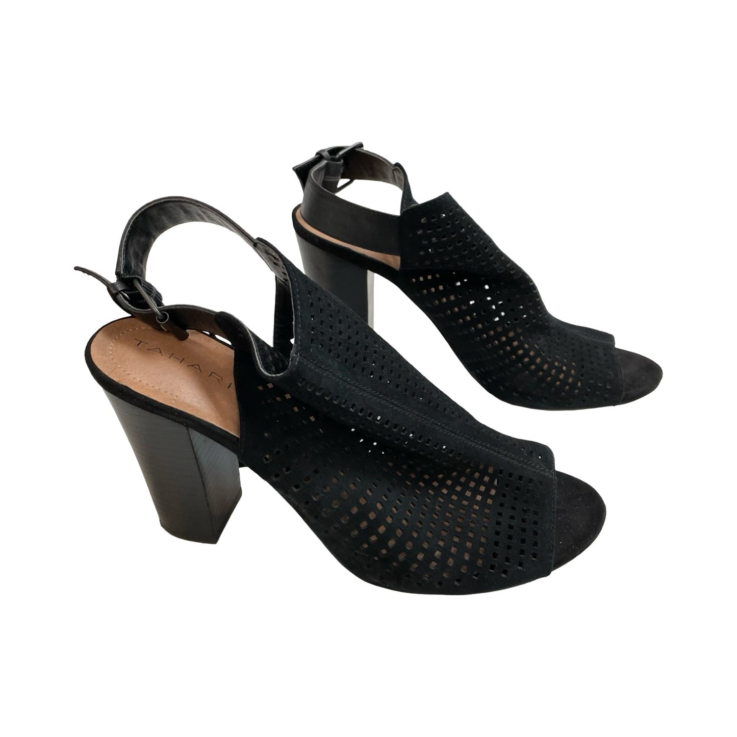Sandals Heels Block By Tahari In Black, Size:9