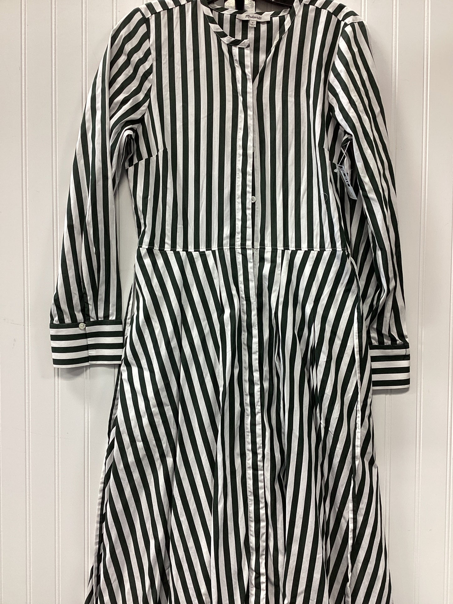 Dress Casual Maxi By Madewell In Striped Pattern, Size:0