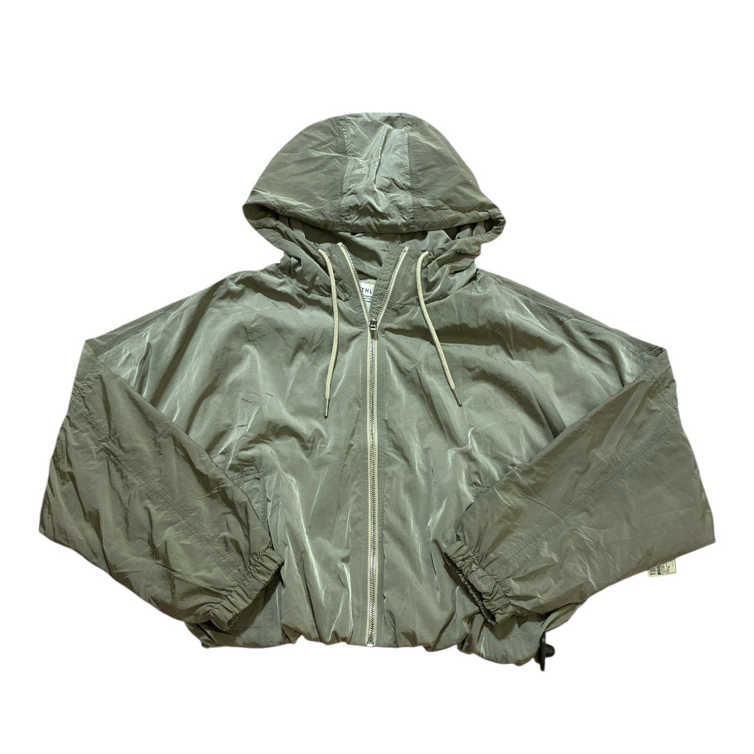 Athletic Jacket By Athleta In Silver, Size:S