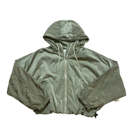 Athletic Jacket By Athleta In Silver, Size:S