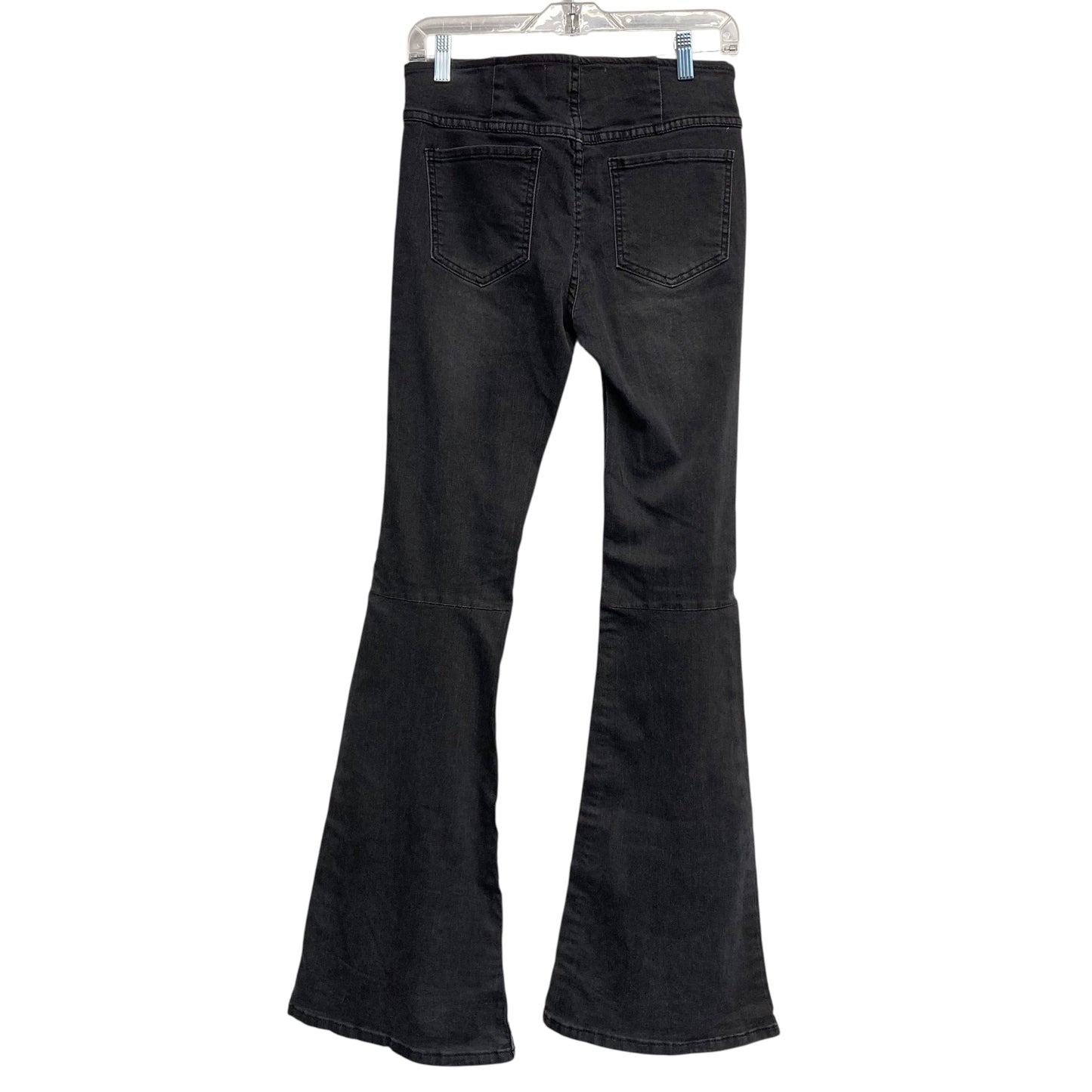 Jeans Flared By Newbury Kustom In Black Denim, Size:8