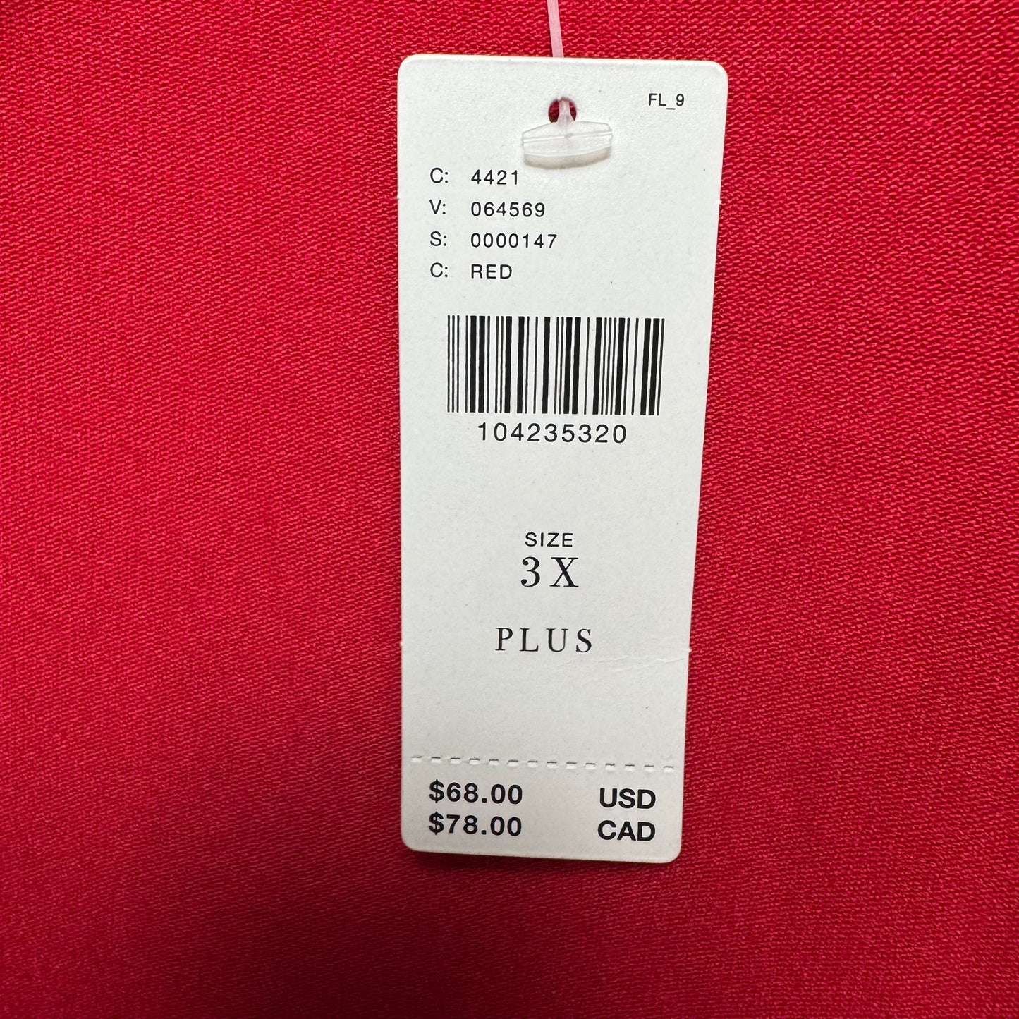 Top Long Sleeve By Maeve In Red, Size: 3x