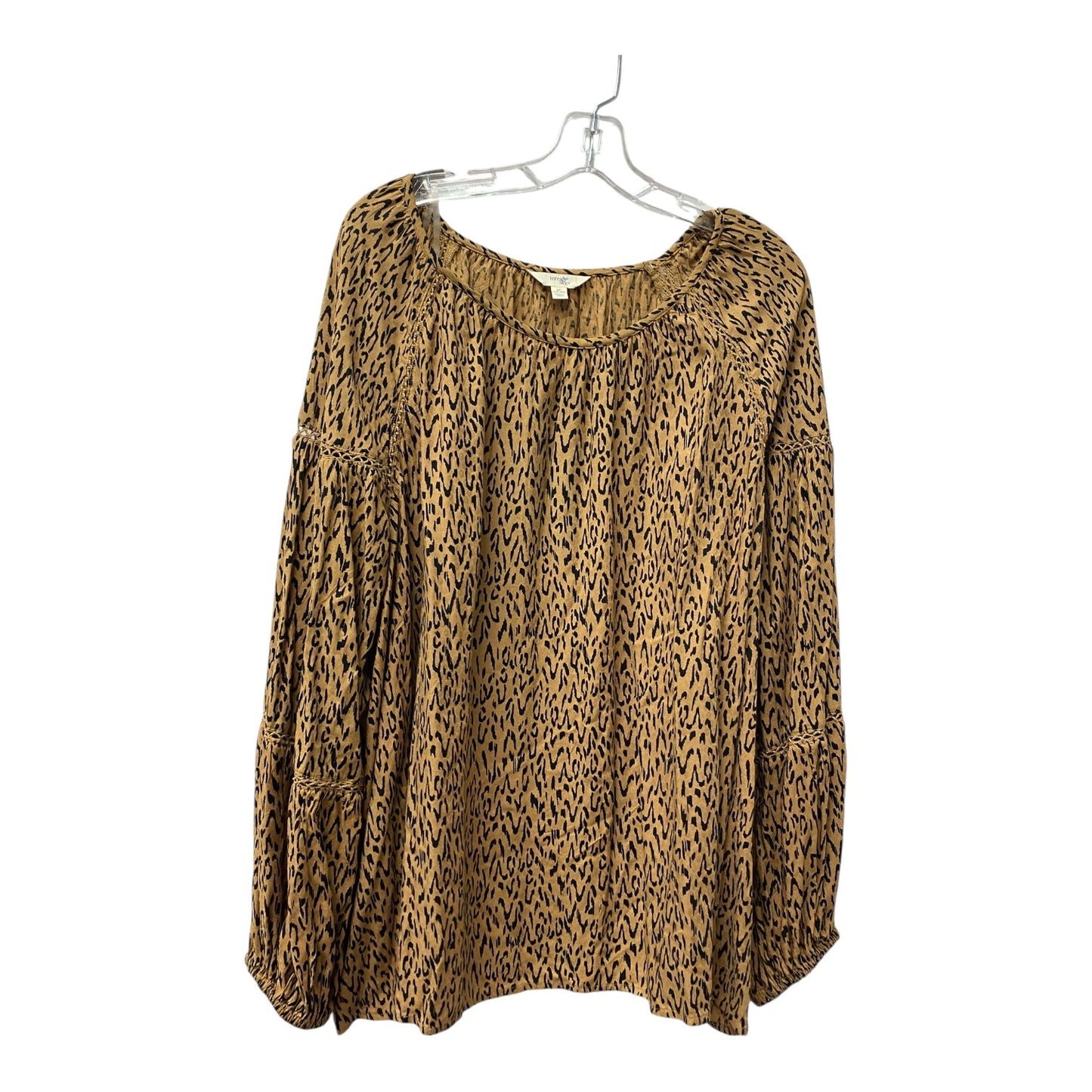 Top Ls By Terra & Sky In Animal Print, Size:3X