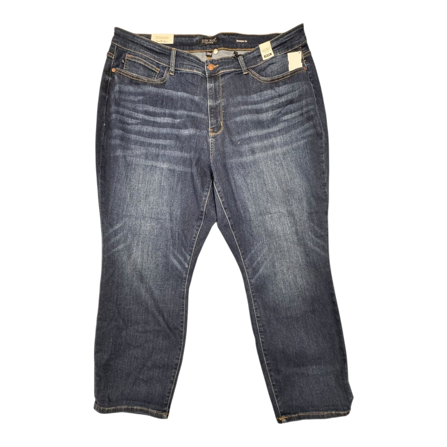 Jeans Boyfriend By Judy Blue In Blue, Size:24