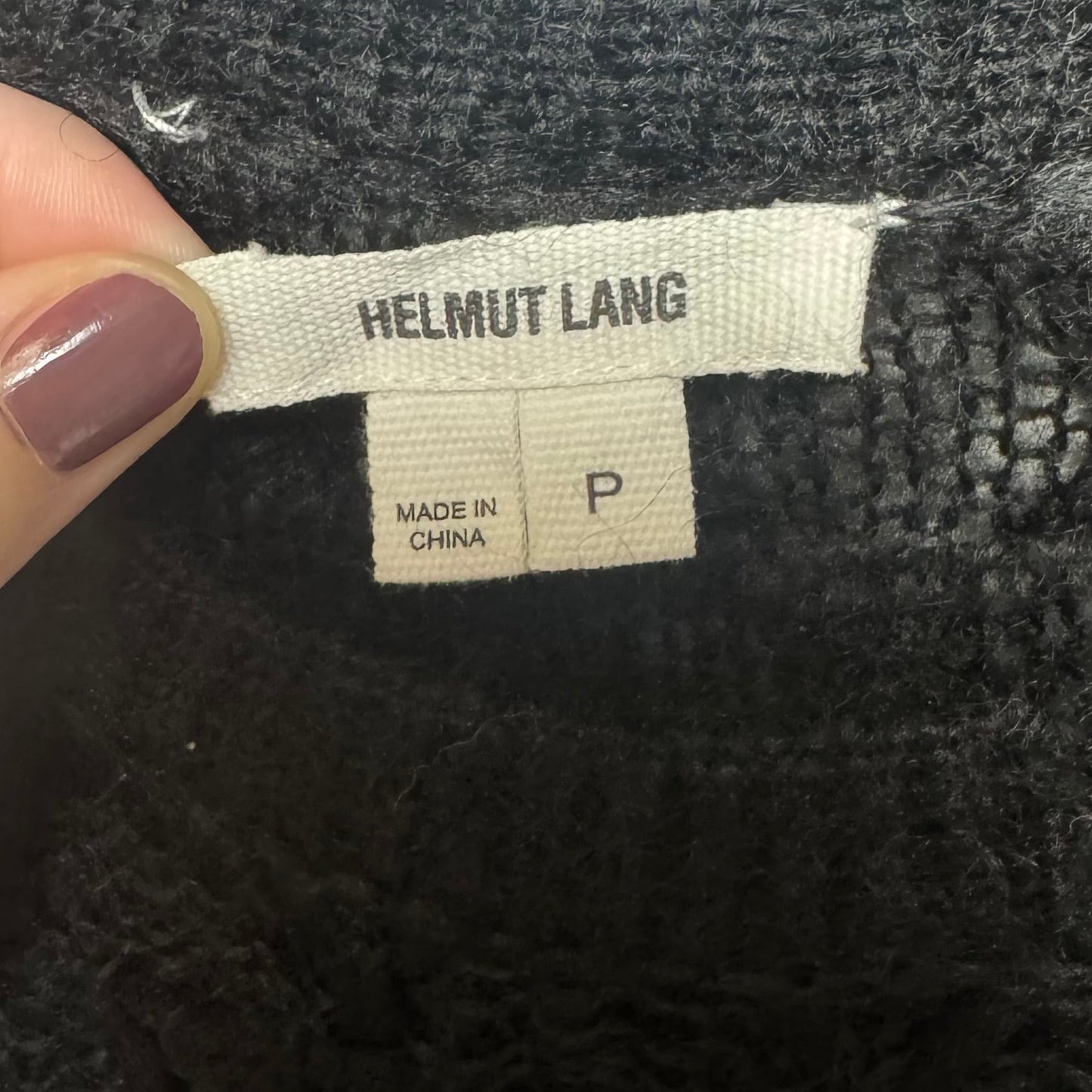 Mohair Sleeveless Sweater By Helmut Lang In Black, Size: S