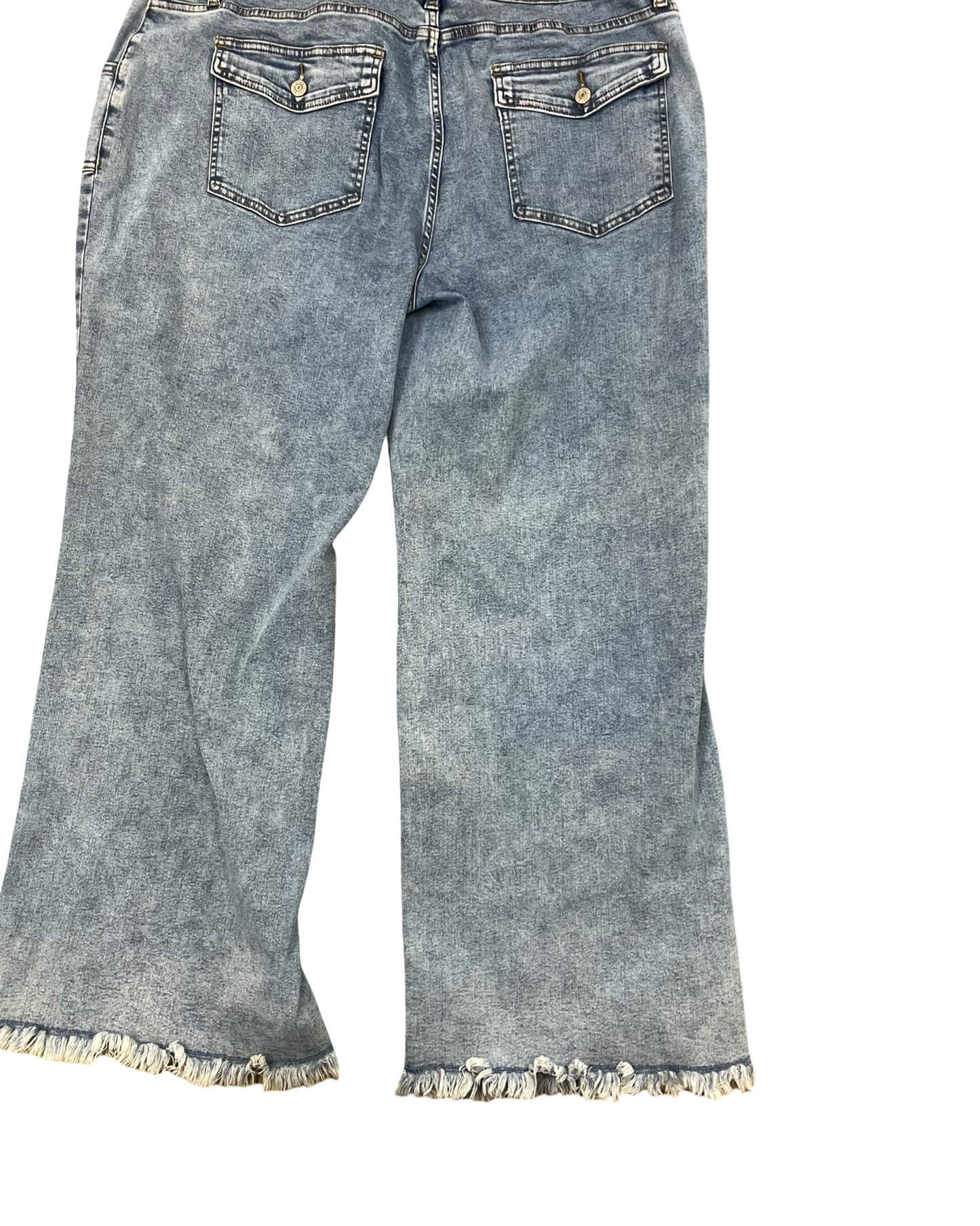 Jeans Wide Leg By Clothes Mentor In Blue Denim, Size:3X