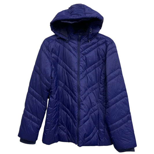 Jacket Puffer & Quilted By Xersion In Blue, Size:Xl