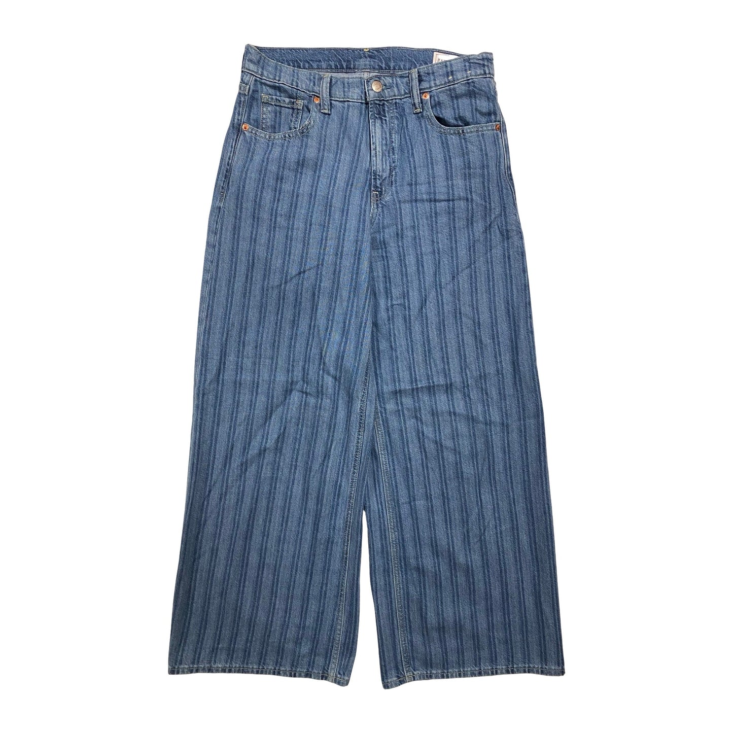 Jeans Wide Leg By Gap In Blue Denim, Size:4