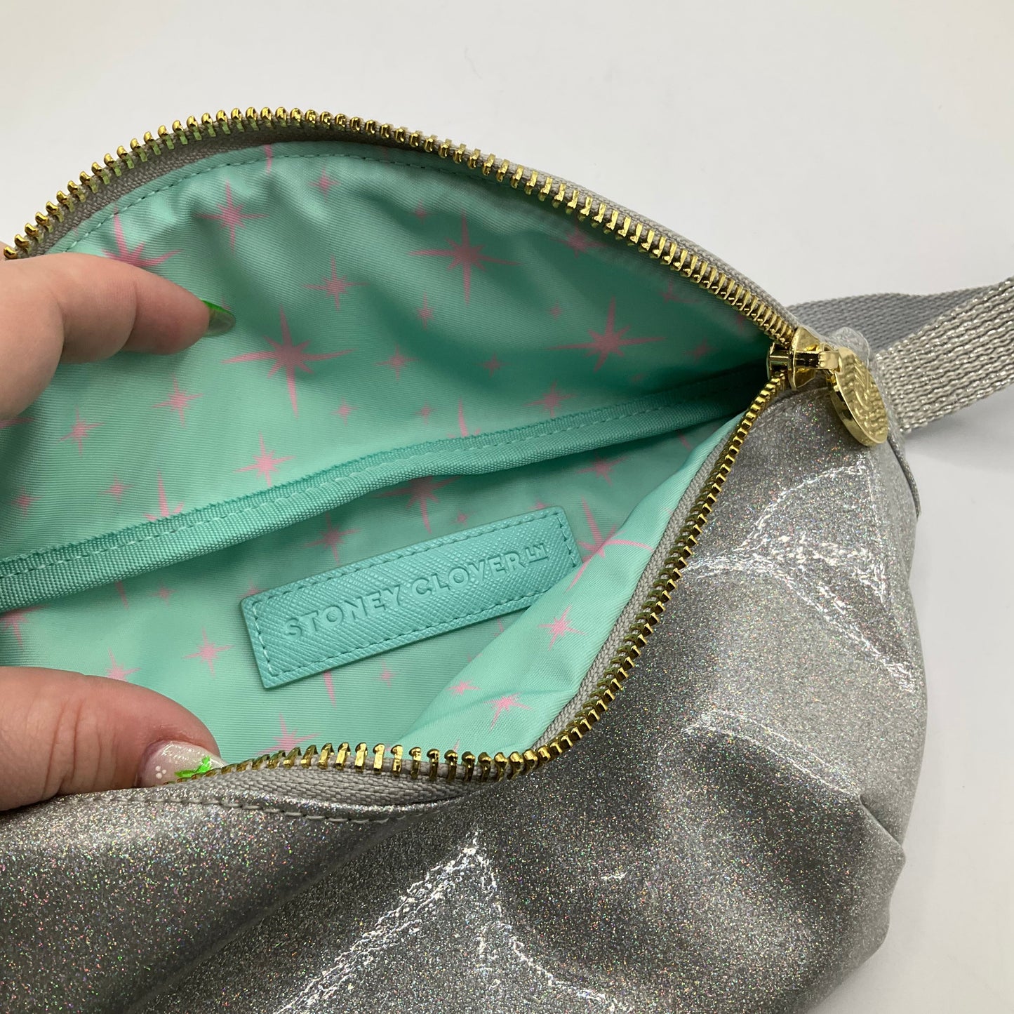 BELT BAG by  CMA In SILVER, Size: MEDIUM