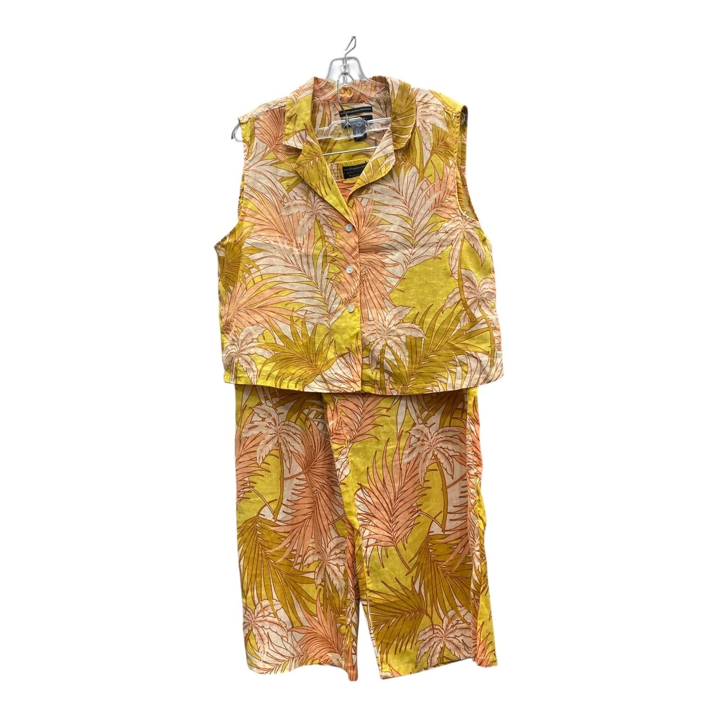 Pants Set 2Pc By Elie Tahari In Yellow, Size:12