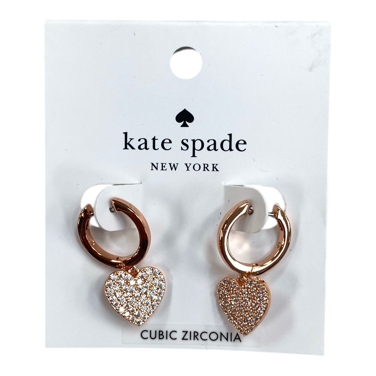 Earrings Designer By Kate Spade In Rose Gold