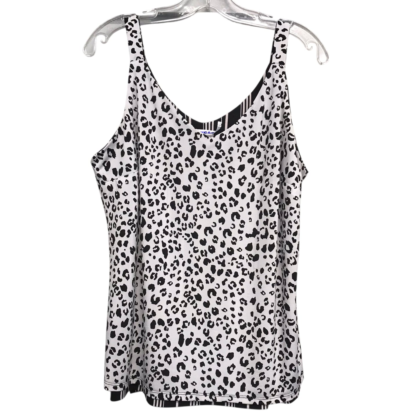 Top Sleeveless By Nygard Peter In Black & White, Size:M