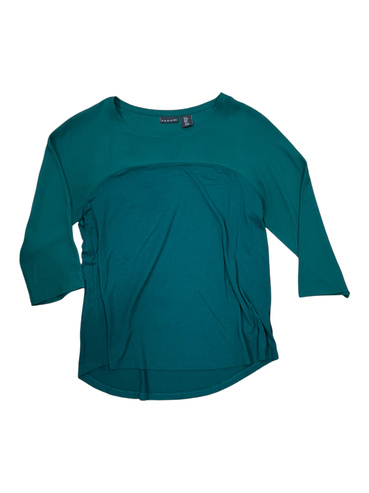 Top 3/4 Sleeve By Tahari In Green, Size:M