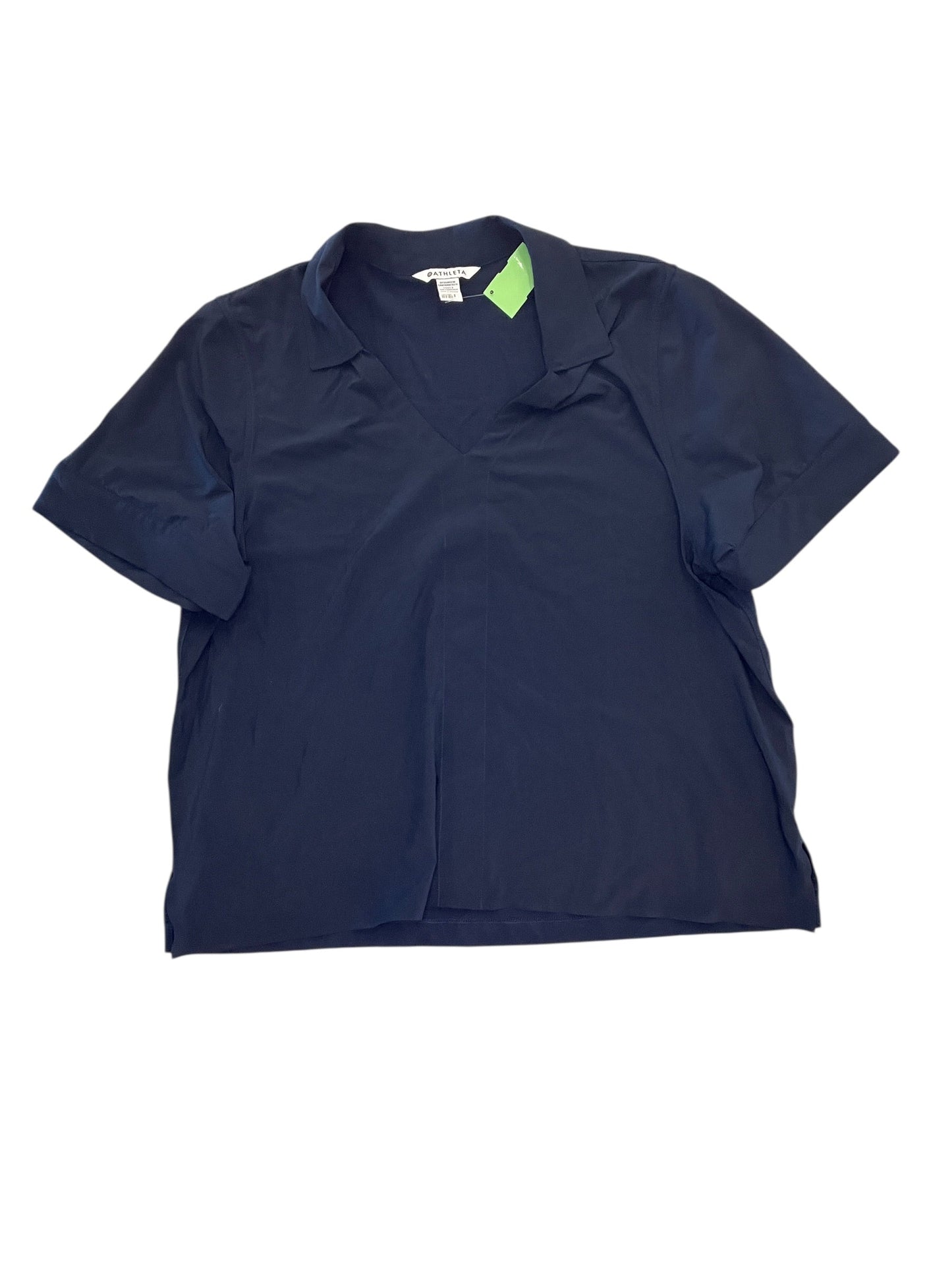 Athletic Top Ss By Athleta In Navy, Size:Xl