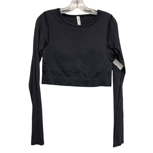 Athletic Top Ls Crewneck By Lululemon In Black, Size:M