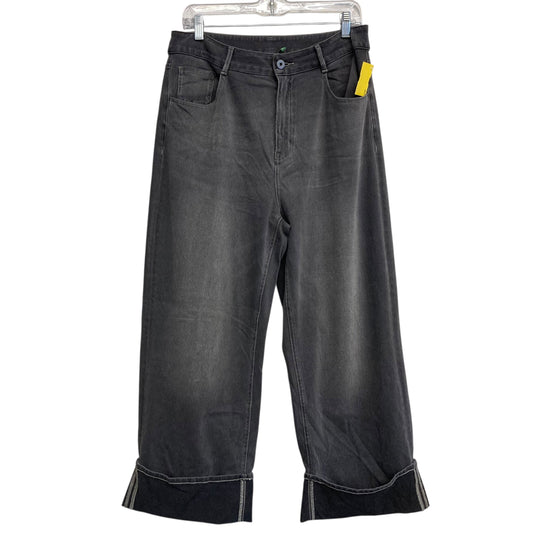 Jeans Wide Leg By Halara In Grey, Size:12