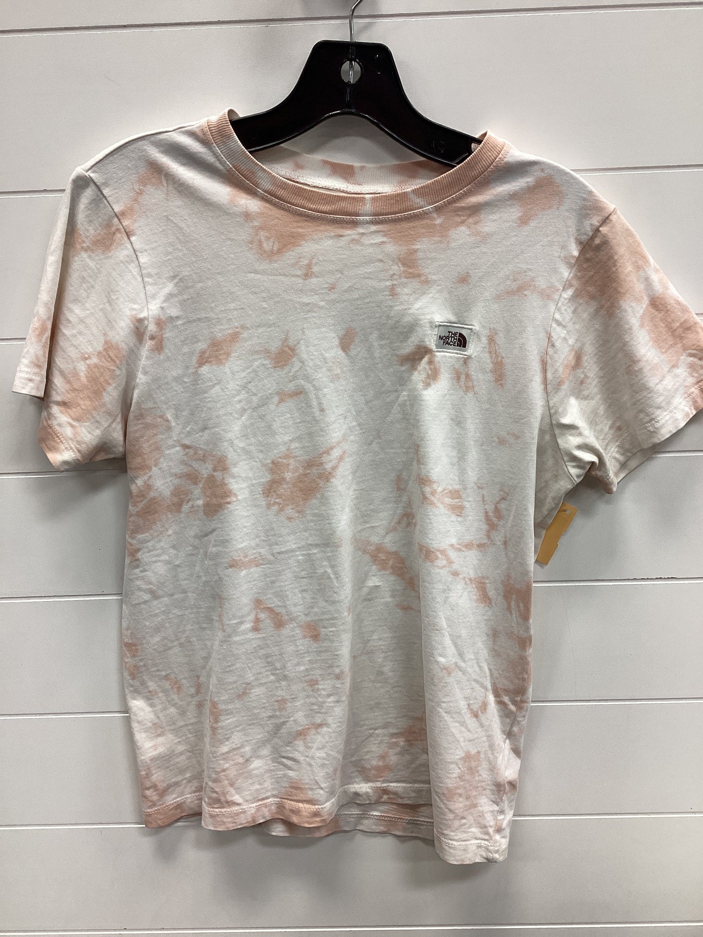 Athletic Top Ss By The North Face In Peach, Size:M